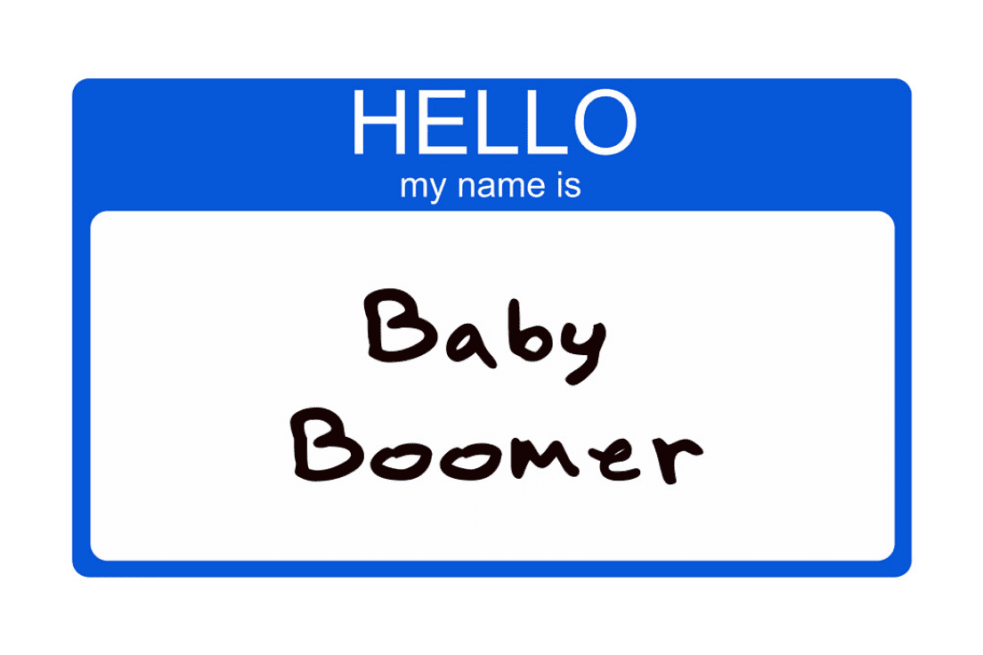 Nametag Baby Boomer