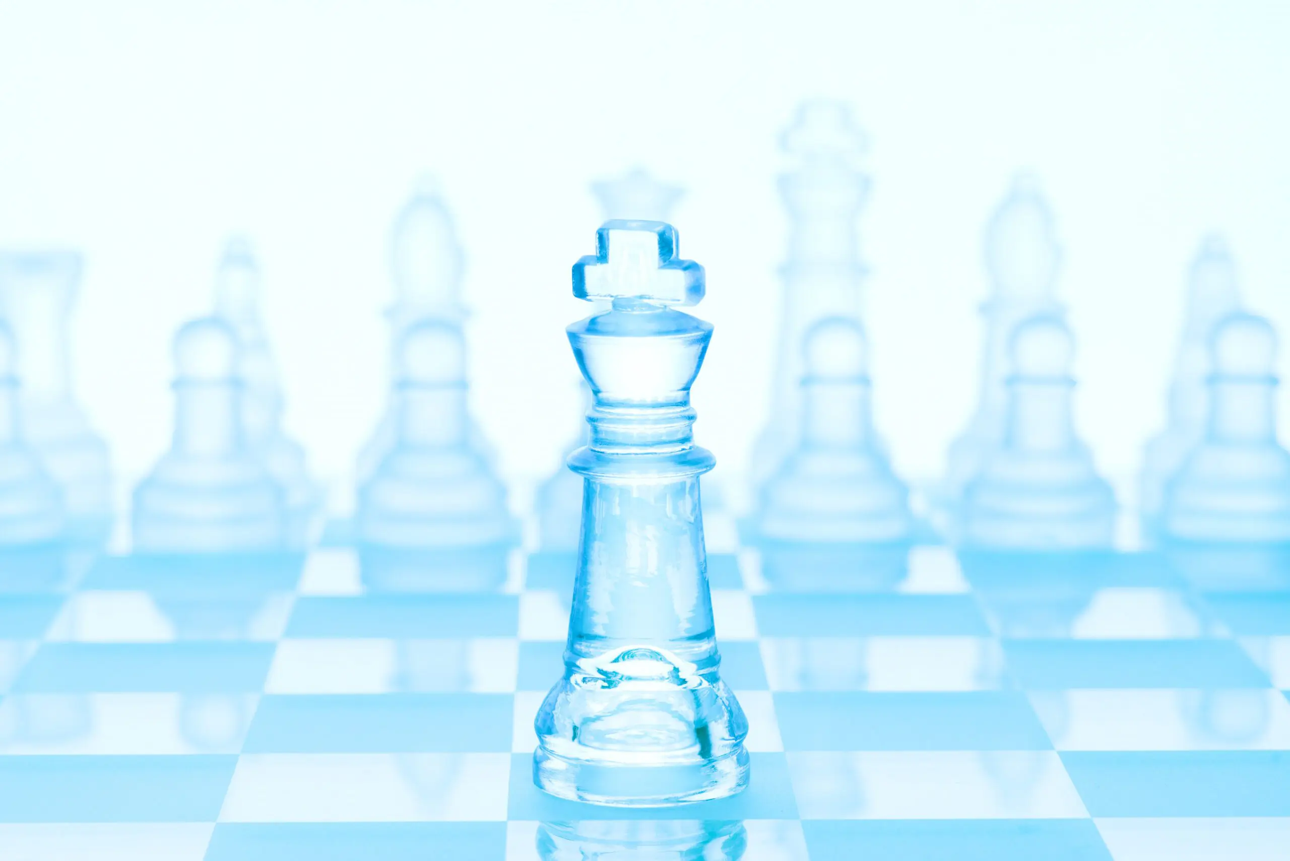 Glass Chess Piece King