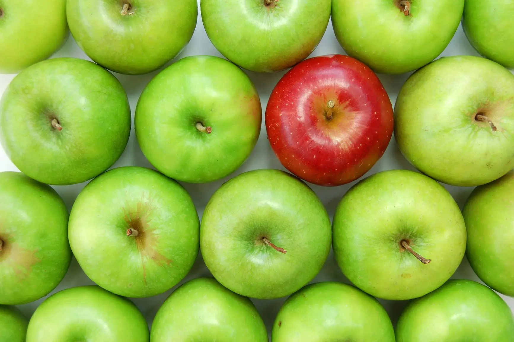Red Apple Standing Out