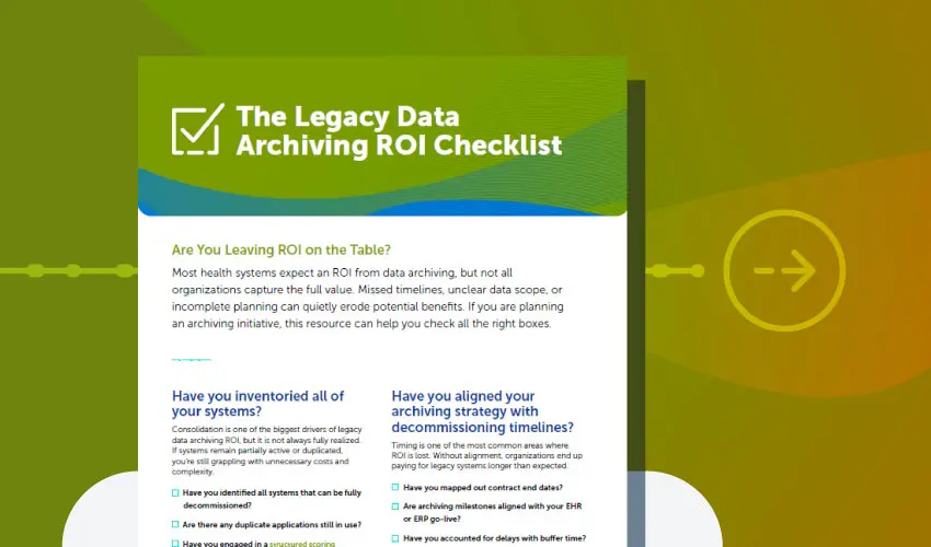 ROI Legacy Data Checklist