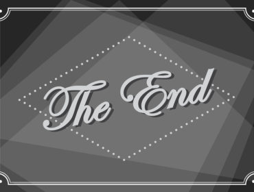 The End Slide Old Movie Film