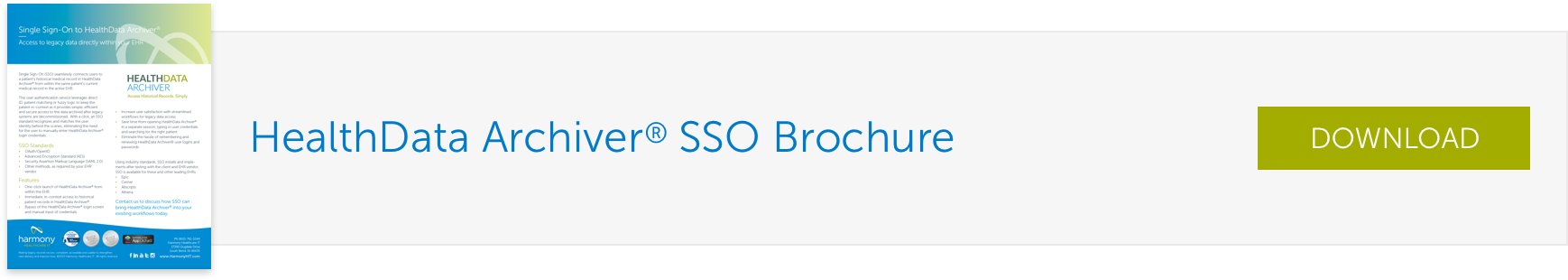 HDA SSO Brochure