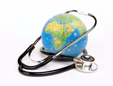 World health day, Globe with a stethoscope wrapped around it. Save the wold/ Green Earth day concept.Save the wold, Global healthcare, Green Earth day concept, Ecology concept, save world, Health