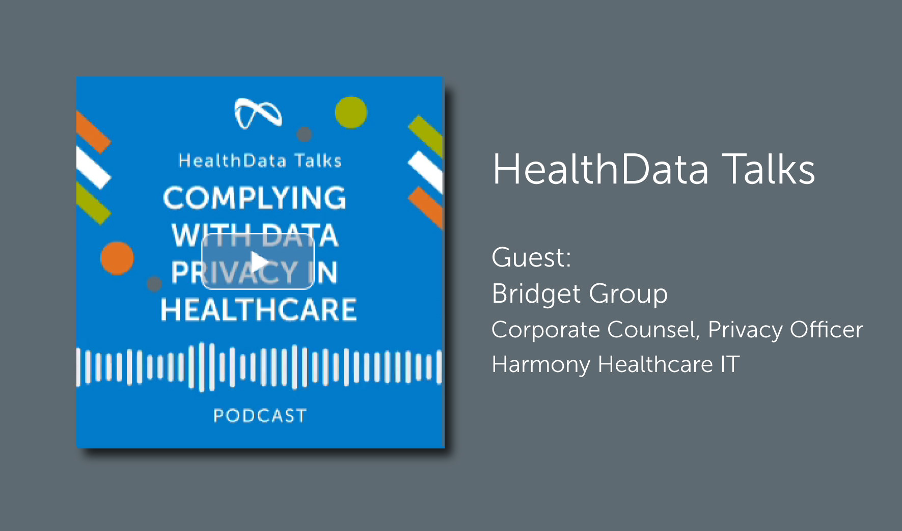 Complying With Data Privacy in Healthcare HealthData Talks