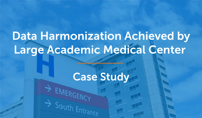 image for case study by large academic medical center for data harmonization