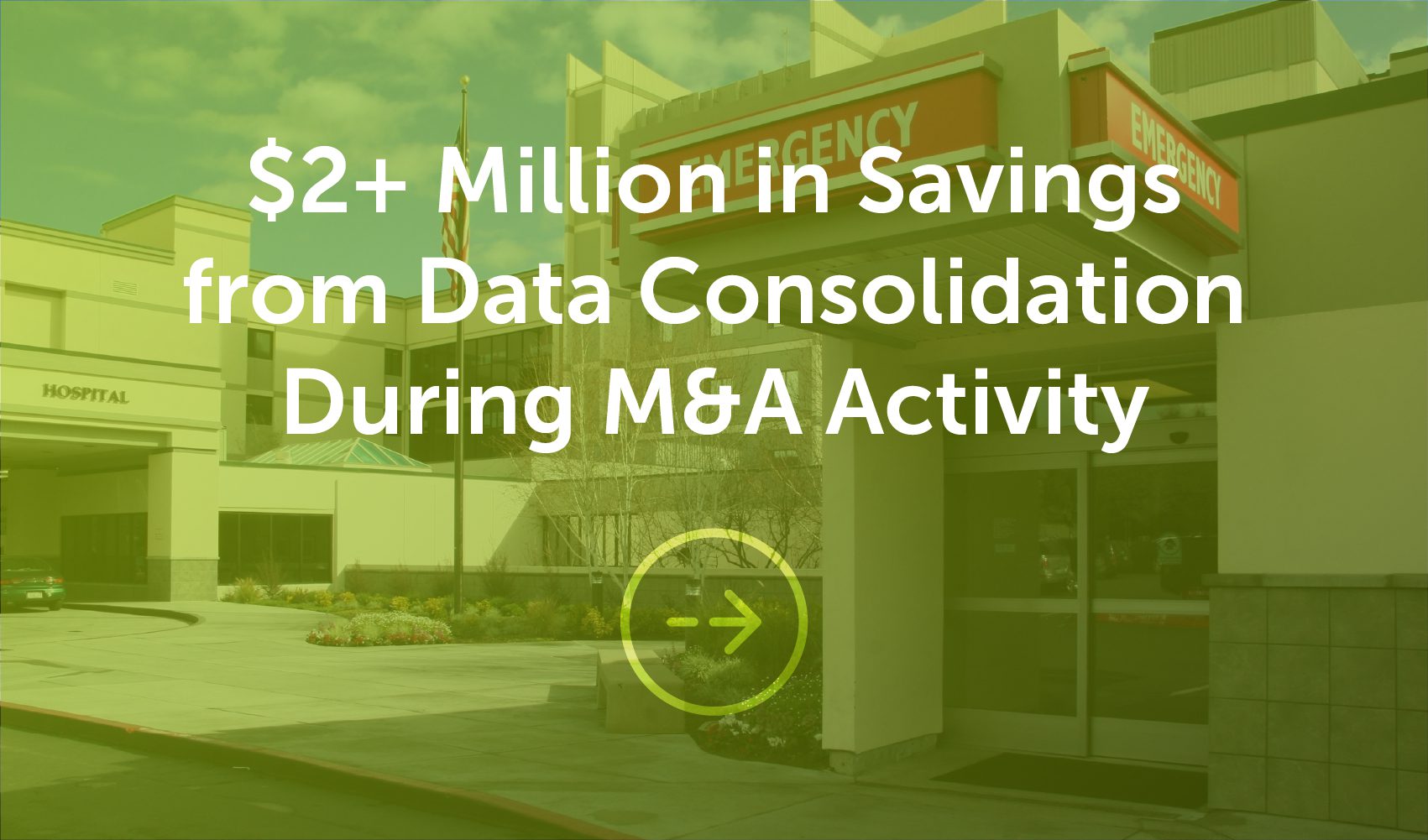 2 million in savings from data consolidation during M&A