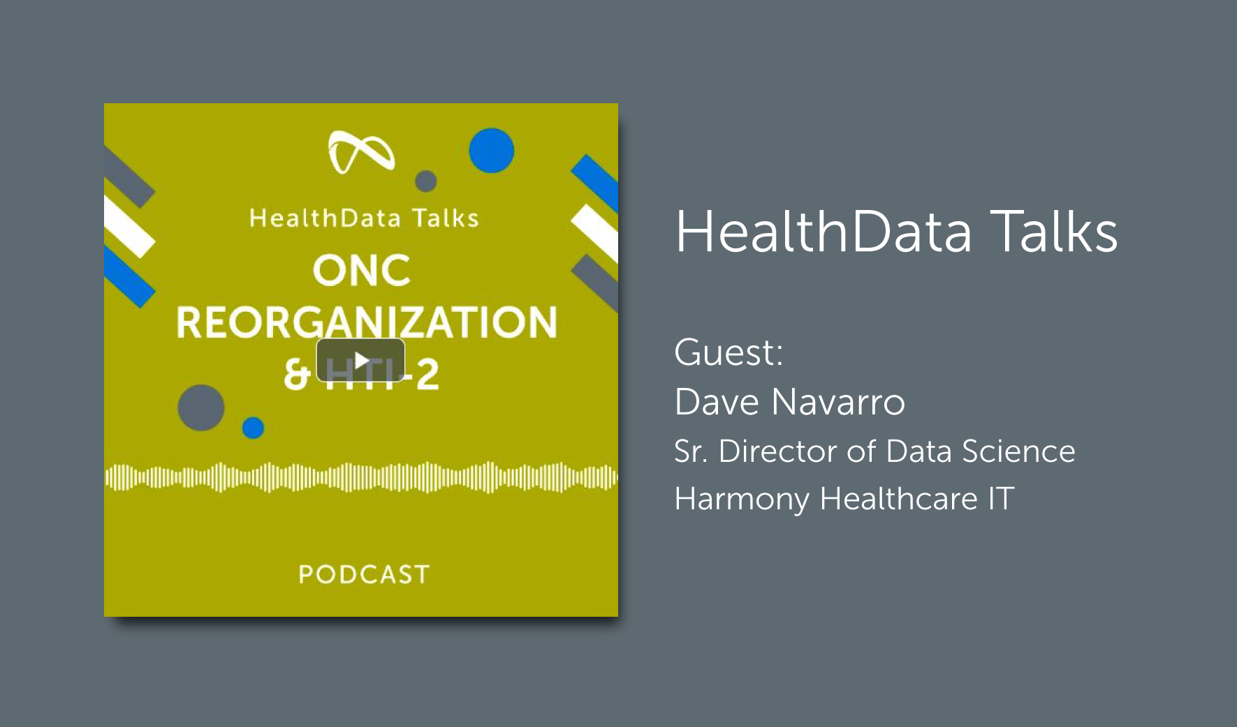 HealthData Talks: ONC Name change and new F2I-2 rule