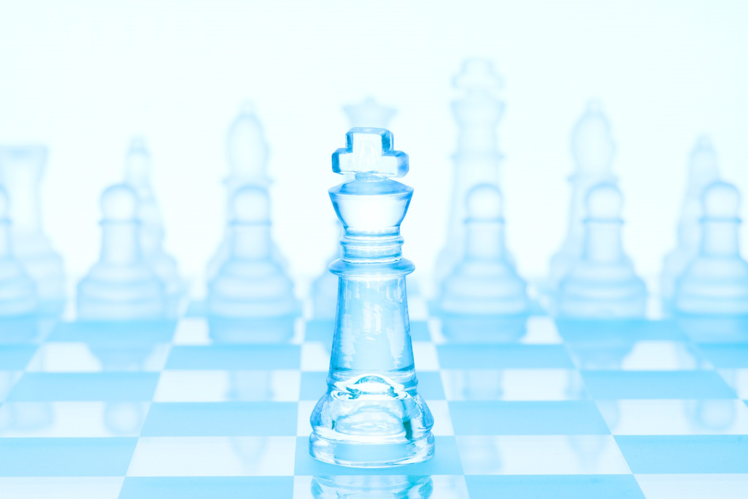 Glass Chess Piece King