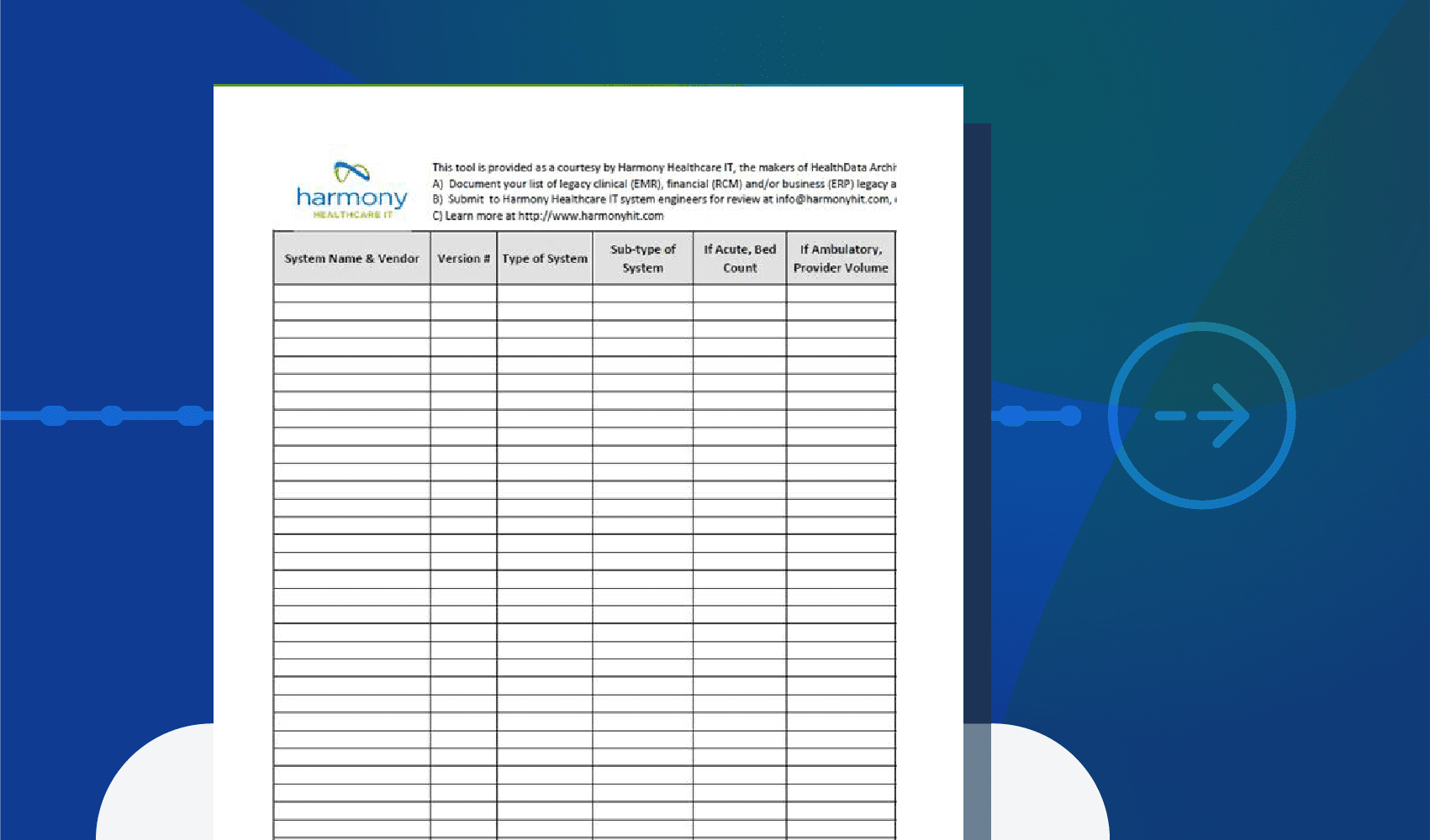 Legacy System Inventory Template
