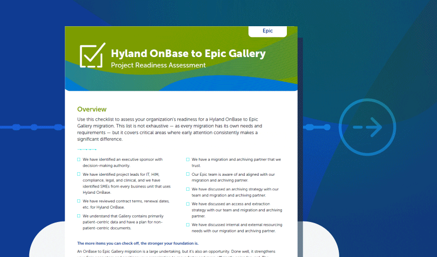 Hyland to Onbase Project Readiness Assessment
